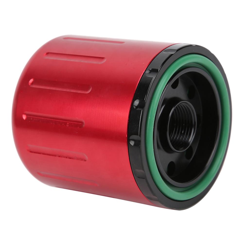 High Flow Oil Filter M20x1.5 Thread with Magnet Washable Reusable Replacement for Honda Red