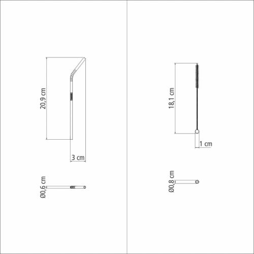 Tramontina Children's Stainless Steel Straw & Cleaner, Alegria, Blue, 21cm, Recommended for Ages 3 and Up, Reusable, Eco-Friendly, Dishwasher Safe, Ho