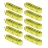 10Pcs Yellow Soft Tape Measure Double Scale Dressmaker Ruler  For Weight Loss