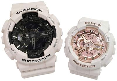 Casio G-SHOCK & BABY-G Pair Watch Set, Genuine Pair Case Included, Matching His & Hers Watches, G-Shock & Baby-G, GA-110RG-1AJF & BA-110-7A3JF, Japan