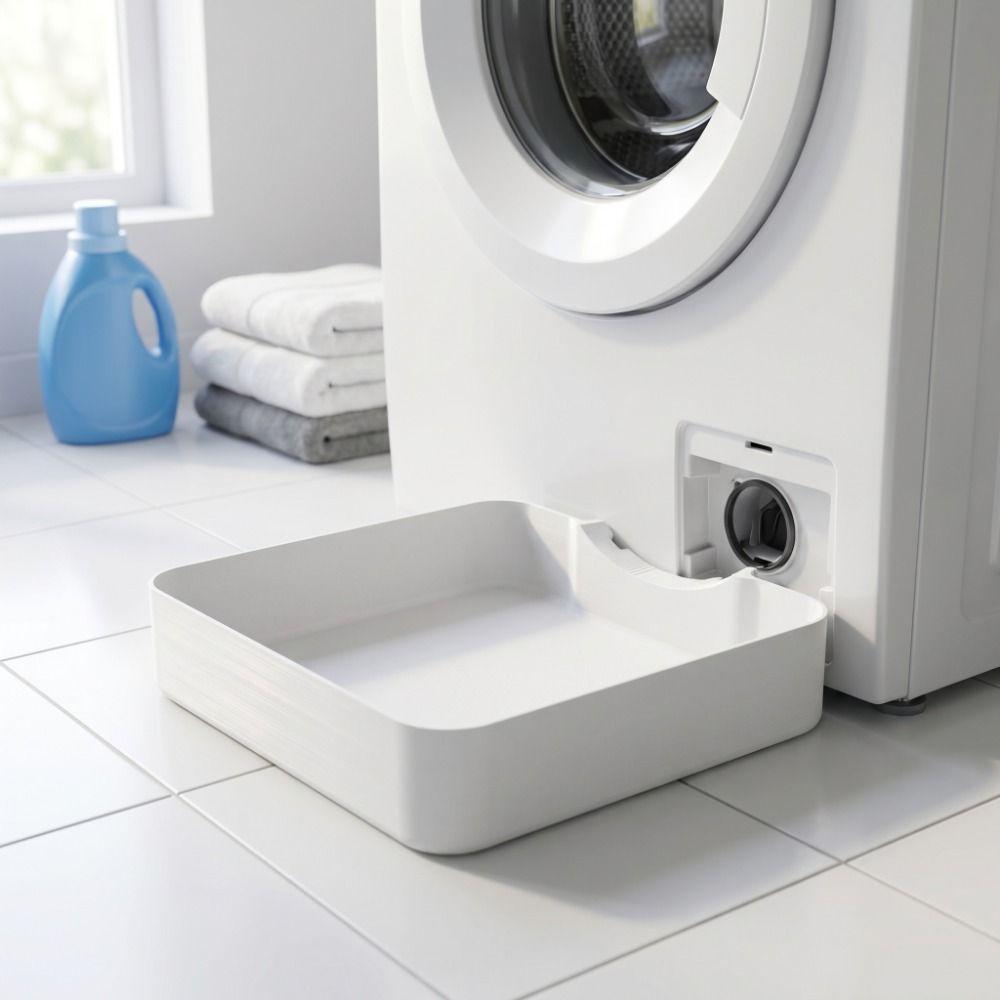 Leak-Proof Washing Machine Drain Tray Simple Water Collection Box  Floor Protection