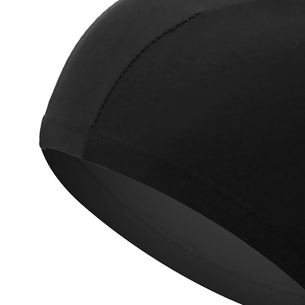 Swimming Cap High Elasticity Thick Durable Bathing Cap Polyester Swimming Hats for Women Men Black