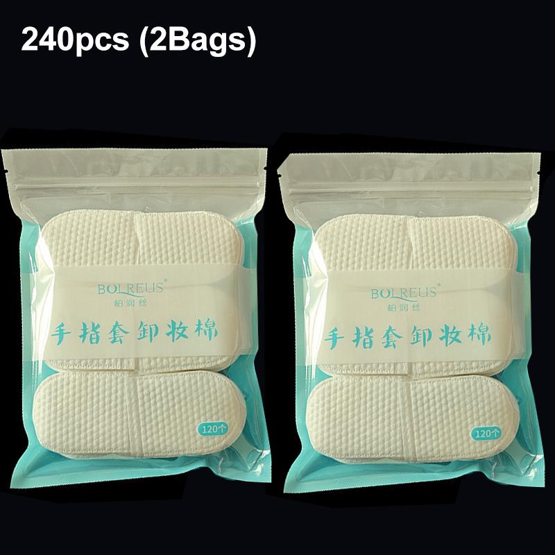 240/120pcs U-Shaped Cotton Pads For Face Makeup Removal Soft Makeup Cotton Pads Face And Nails For Removing Makeup Remover Tools