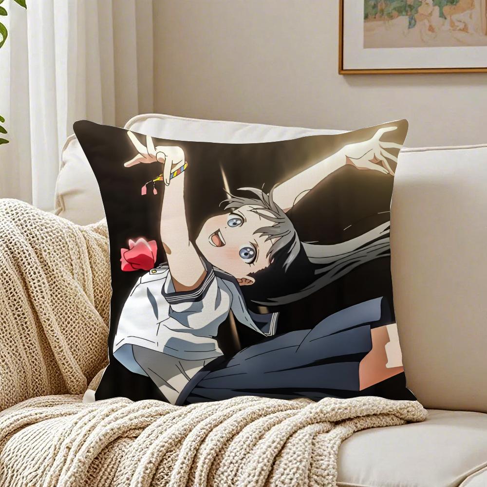 Cute Japanese Anime TTomorrows Sailor Suit Cushion Cover Pillowcase Antidustmite living Room Sofa Decor Cushion Room