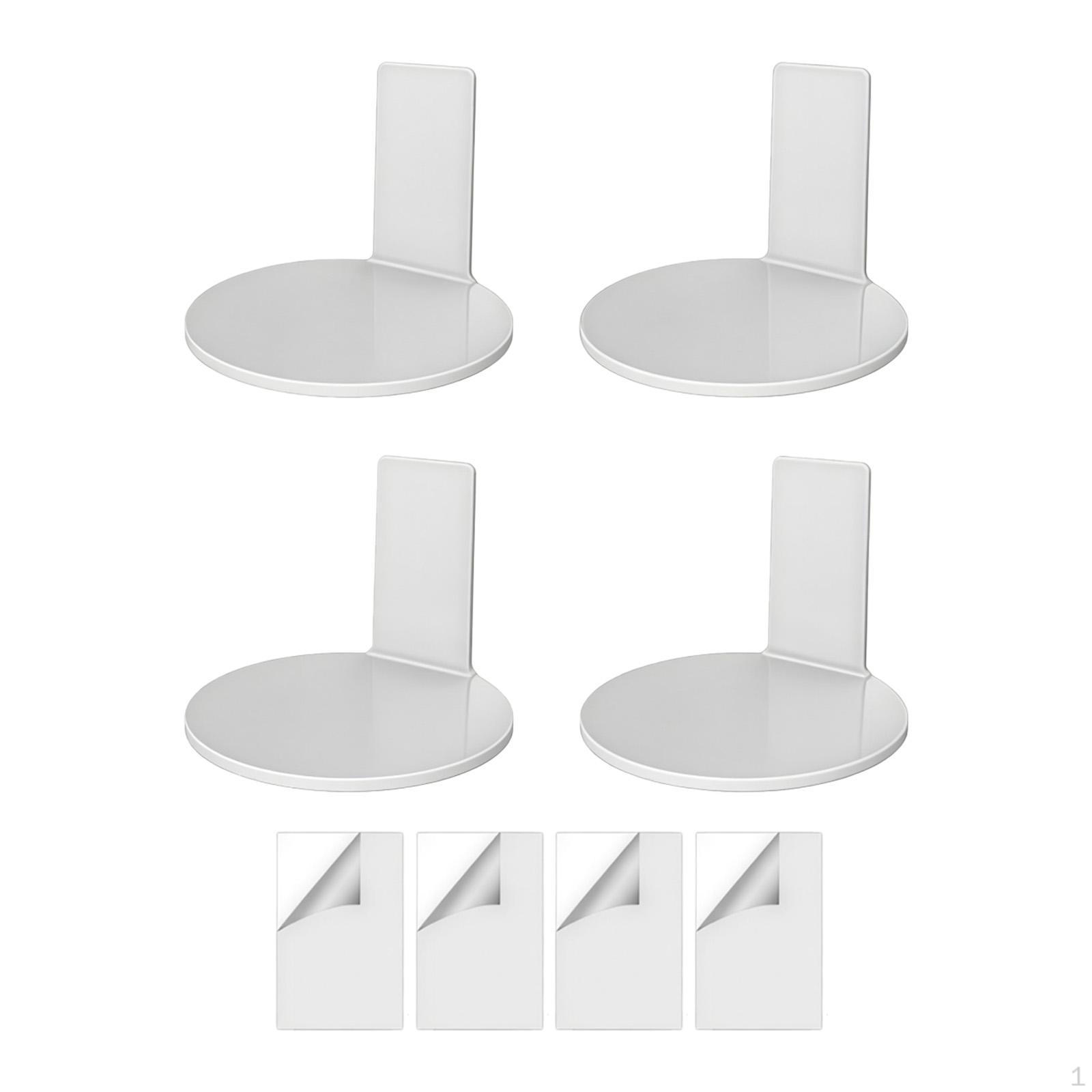 

4 Acrylic Wall Mounts for Miniature Figurines Or , to Be Fixed The Placed on A Table.