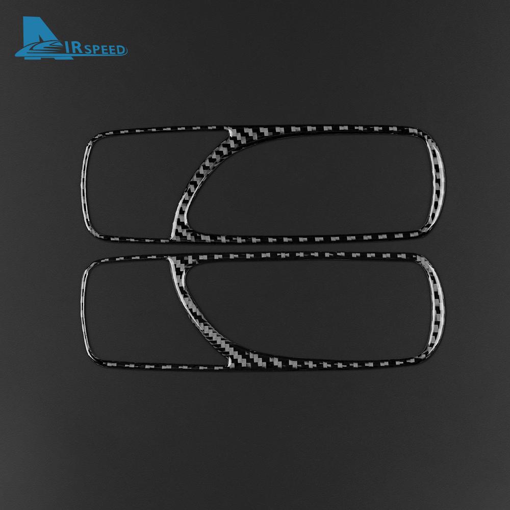 AIRSPEED Sticker For Lexus IS IS250 300 350C 2006 2007 2008 2009 2010 2011 2012 Car Real Carbon Fiber Rear Door Handle