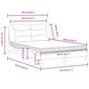 VidaXL Bed with Mattress White 140x200 Cm Faux Leather 3208725
