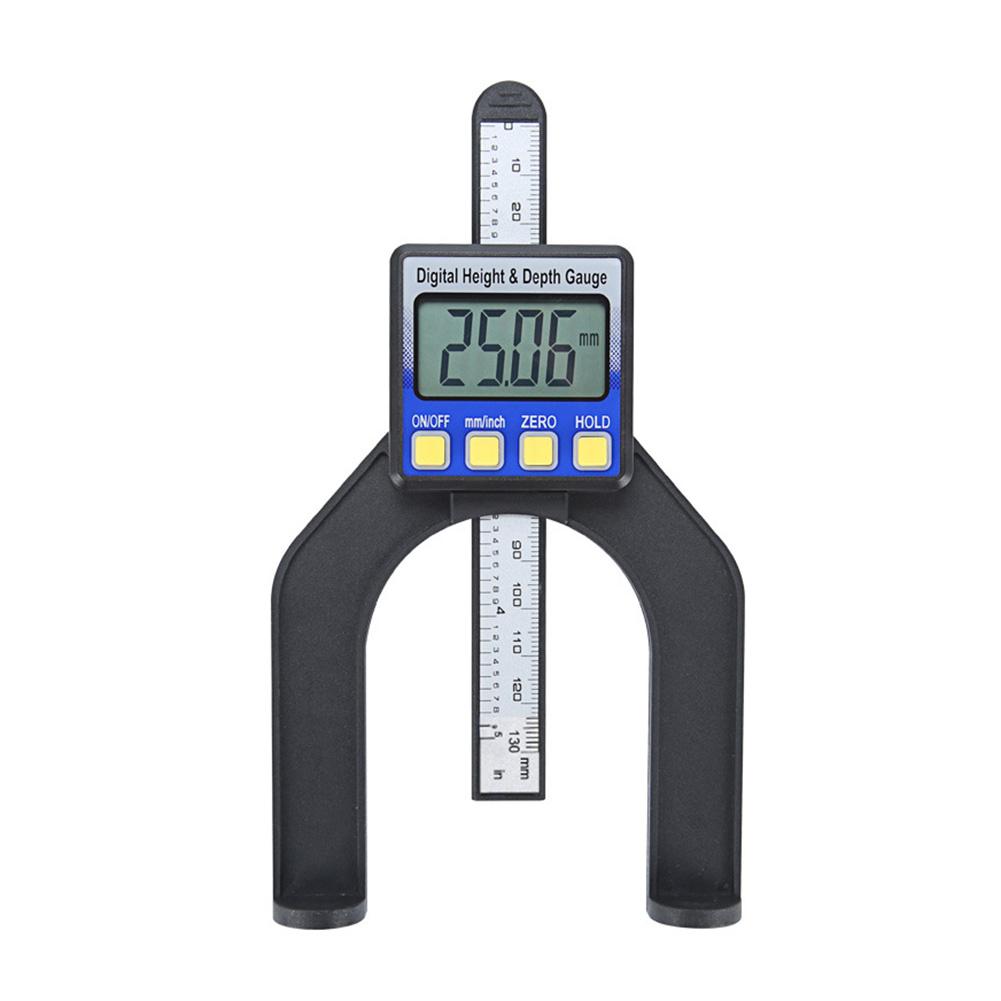 0-80mm 0.01mm Depth Gauge Instrument Plastic Digital Depth Gauge Carpenter Large LCD Screen Height Gauges Calipers