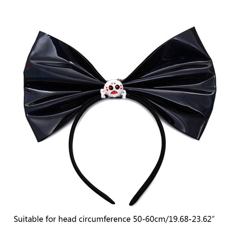 Halloween Hair Hoop Big Bow Headband Gothic Pumpkin Skull Headdress Masquerade Headbands Cosplay Hair Accessories