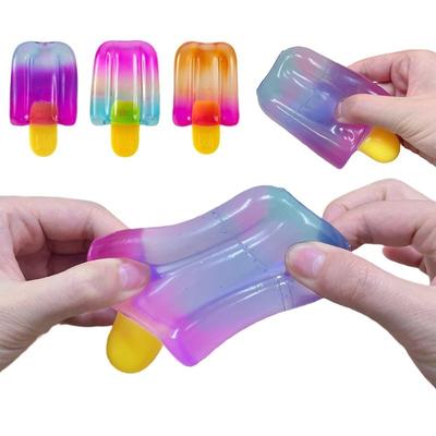 Mačkací hračka zmrzlina Letní zmrzlina Senzorické fidget hračky Úleva od stresu Úleva od úzkosti Hračka s pomalou odezvou Dárek k narozeninám