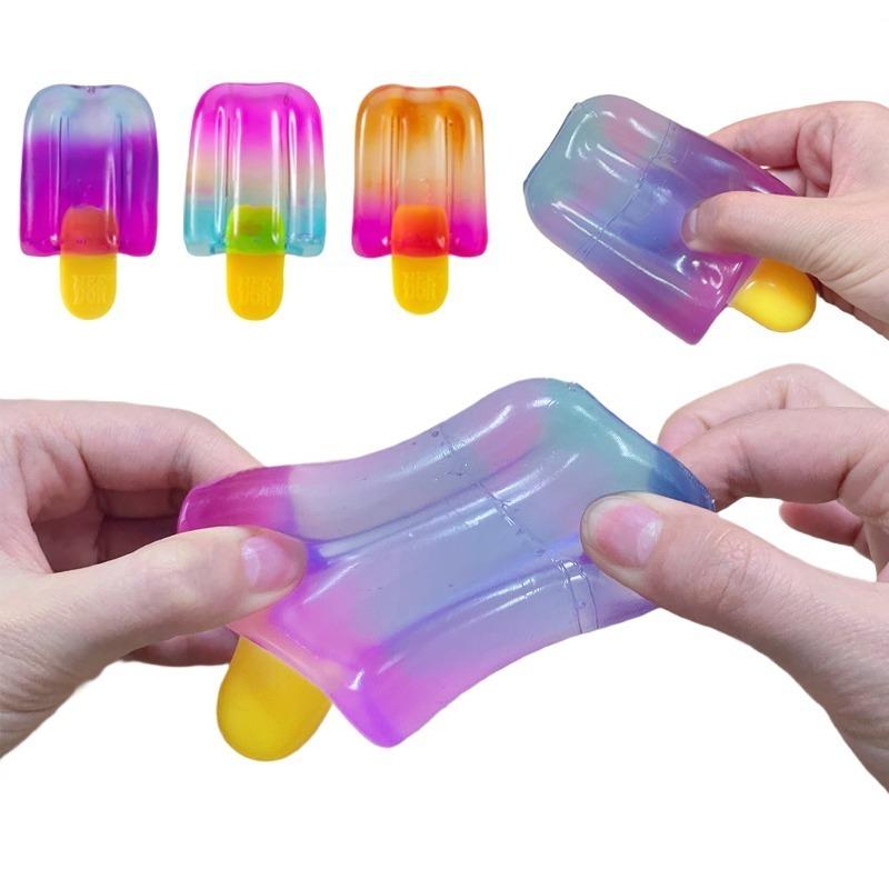 Squishy Ice Cream Squeeze Toy Summer Ice Cream Sensory Fidgets Toys Stress Relief Anxiety Relief Slow Rebound Toy Birthday Gift