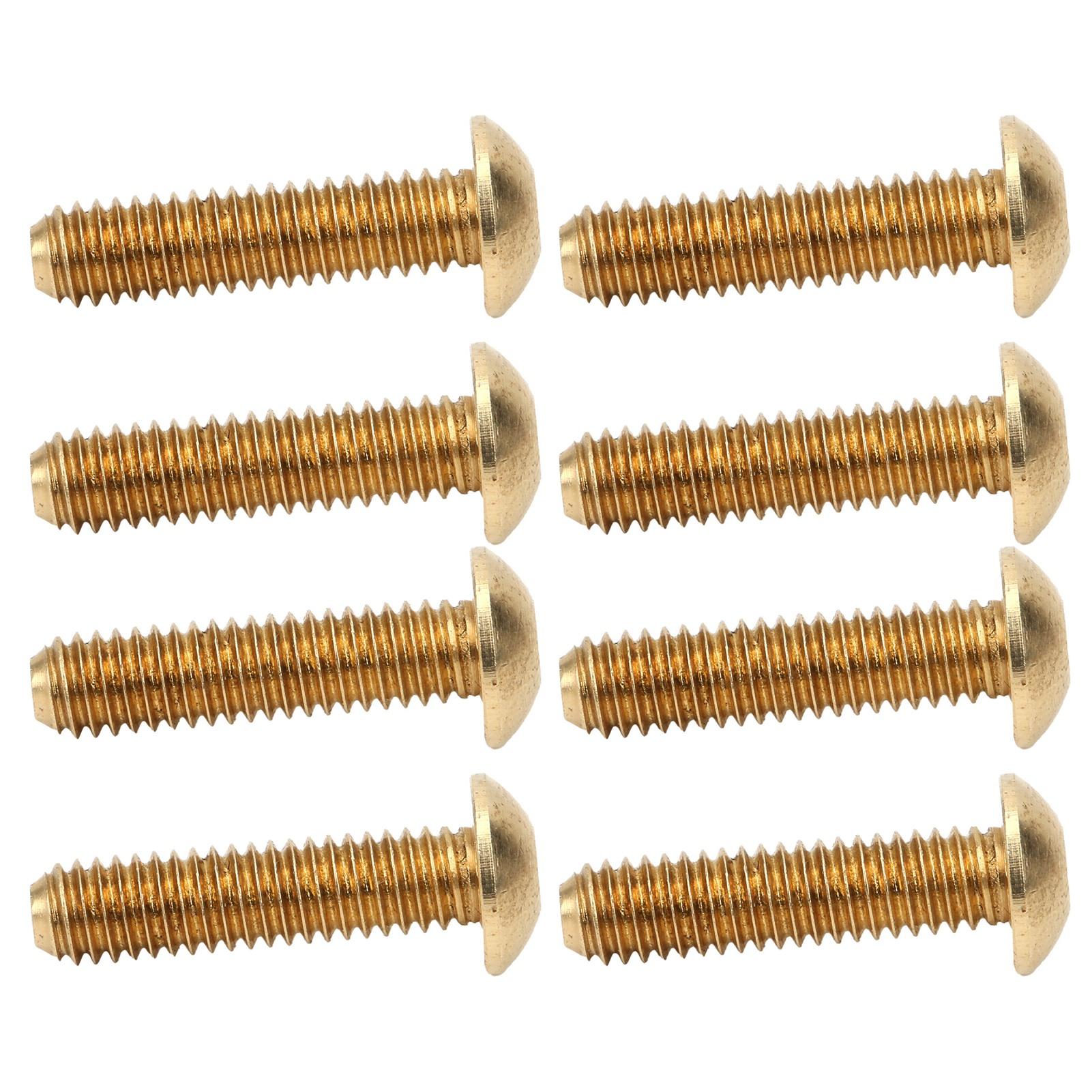 

50 шт. шестигранных винтов с полукруглой головкой из чистой меди, крепежные детали, крепеж M4 x 16 мм