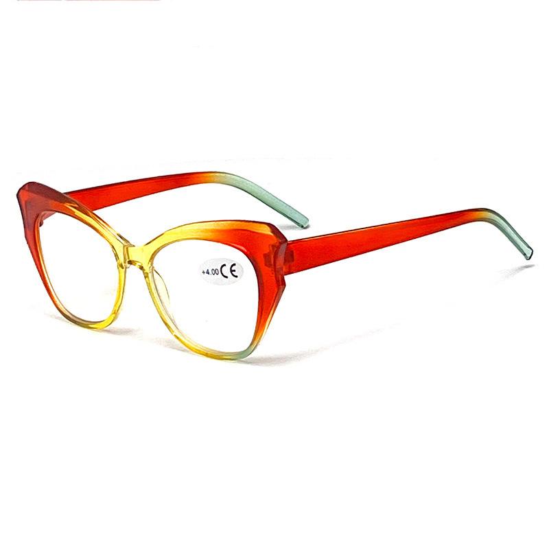 New Cat Eye Presbyopia Glasses Fashion Middle Aged And Elderly Polygonal Anti Blue Light Presbyopia Glasses TY613
