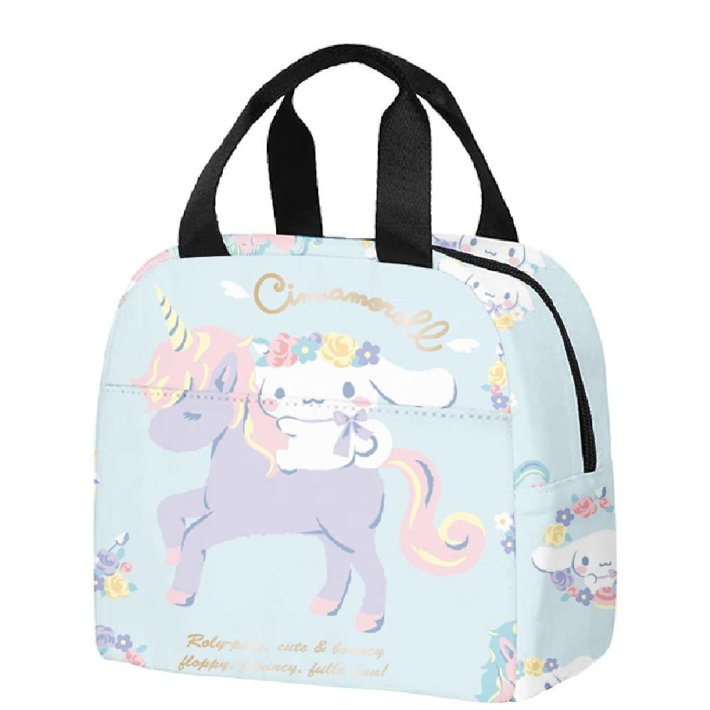 Handheld Meal Bag Cute Cartoon Cinnamoroll Big-Eared Dog Yugui Dog Thermal Insulation Lunch Box Bag Meal Bag