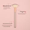 Fan-Shaped Highlighter Brush with Persian Hair for Contouring and Fruit Acid Essence Application