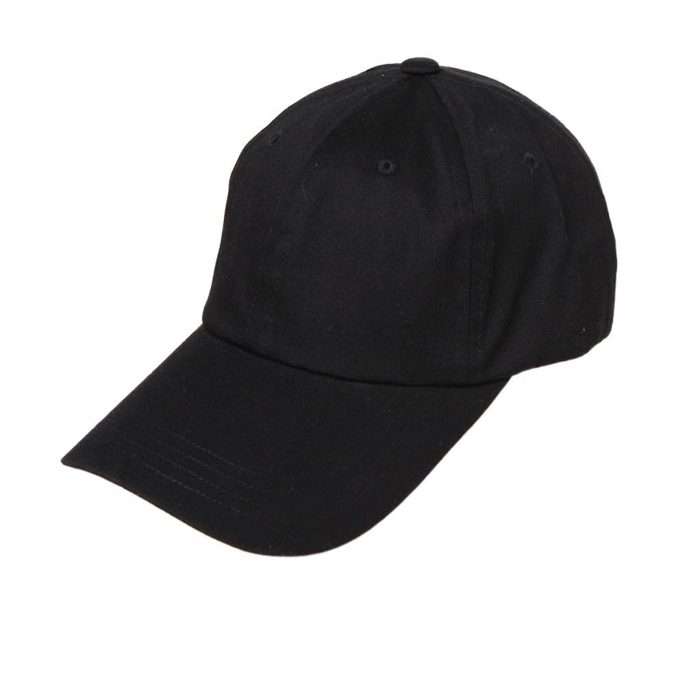 [14+ ICHIYON PLUS] Women's hat, cap, long brim, simple cap, stylish, summer, plain, large size, 100% cotton, UV protection, size adjustment 