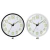 12inch Silent Quartz Clock Non-Ticking Luminous Wall Clock Energy-Absorbing Numerals&Hands Illuminated Clock for Bedrooms Office