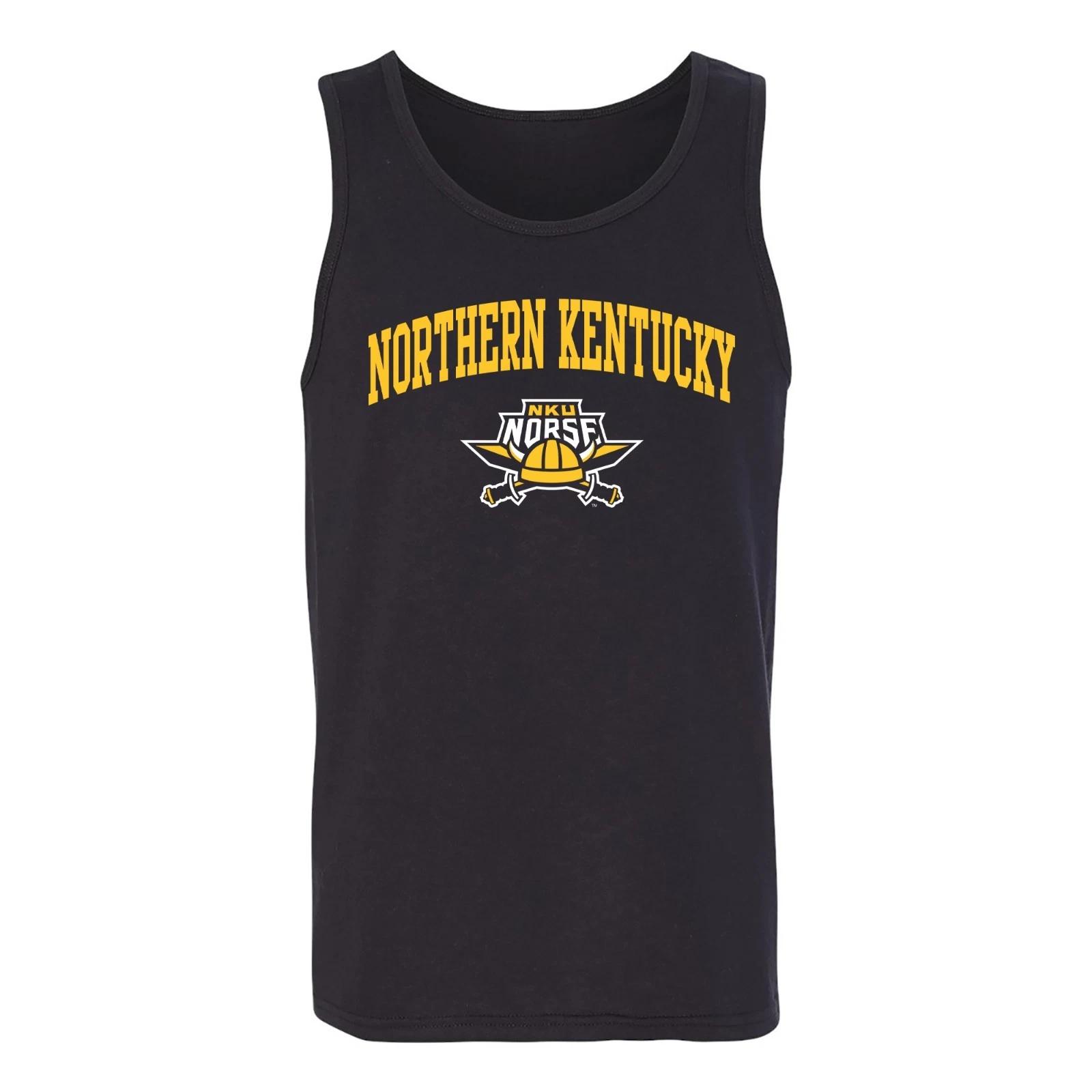 Northern Kentucky Norse Arch Logo Tank Top - Black 3XL