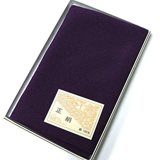 Reine Seide Chirimen Furoshiki Mittlere Breite Größe Medium Einfach Kein Name (Furoshiki), (45 cm), 5, Webart, (Lila, Gravur)