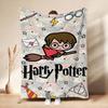 Magic Hermione Theme Printed Blanket Cozy Comfortable Throw Blanket For Living Room Sofa Nap Lightweight Home Decor Great Holiday Gift
