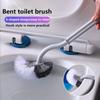 S-shaped Elbow Toilet Brush Can Be Hung Without Dead Corners, Bathroom Cleaning Brush With Soft Bristles And Long Handle, Toilet Cleaning Tool