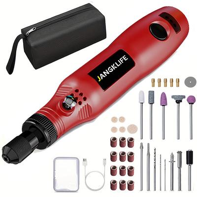 Mini utensili rotanti a batteria Set di smerigliatrici di ricarica USB Penna per incisione wireless Set di strumenti per intagliare rotanti polacchi fai-da-te
