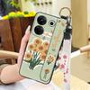 Ring Kickstand Phone Case For Tecno Camon20 Pro 5G/CK8n Dirt-resistant Silicone Fashion Design Wristband Phone Holder