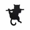 [TG835]Cute Creative Metal Black Cat Bookmark For Library Room Journal Gift Classroom Desk Bookshelf Stationery Metal Bookmark