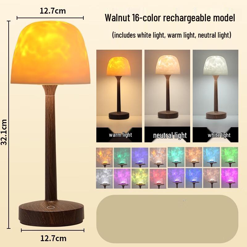 Luz Nocturna de Proyección Dinámica 16 Colores Recargable NuFeng