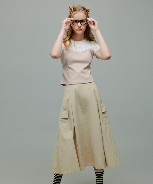 Dear K Mobich Cargo Skirt Swskoc0100