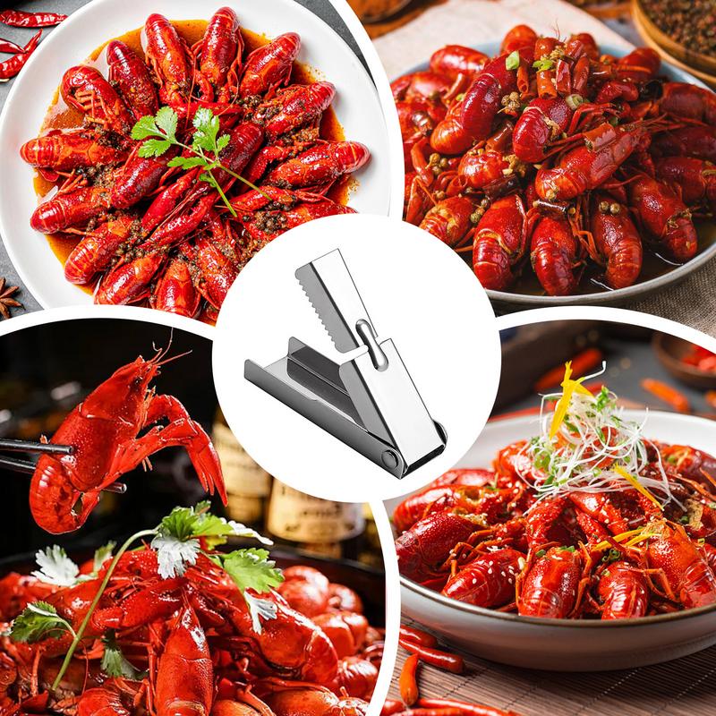 Shrimp Peeler Stainless Steel Pocket Crawfish Shelling Tools Non Slip Crayfish Peeler Device Non Slip Seafood Shell Peeling Tool CN