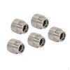 5 Pieces Double Ended Stainless Steel Expansion Connector Adapter