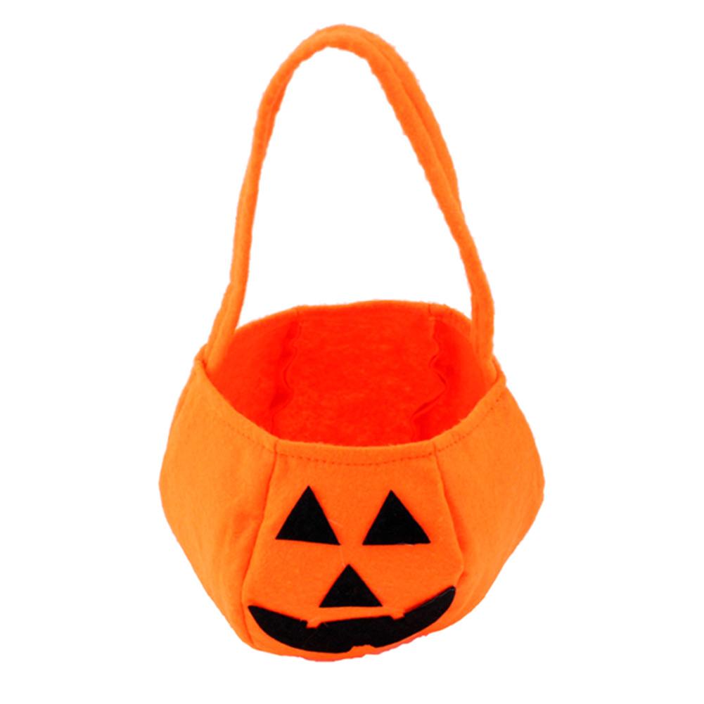 Pumpkin Shape Carrying Bag Soft Adding to Halloween Atmosphere Bag for Bedroom Living Room Laundry