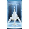 1/200 Scale TU-160 Long Range Strategic Bomber Model with Display Base Collection Ornaments Military Fan Gift Halloween Toys