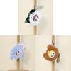 Plush Cartoon Face Keychain With Soft Pp Cotton Filling For Kids And Teens