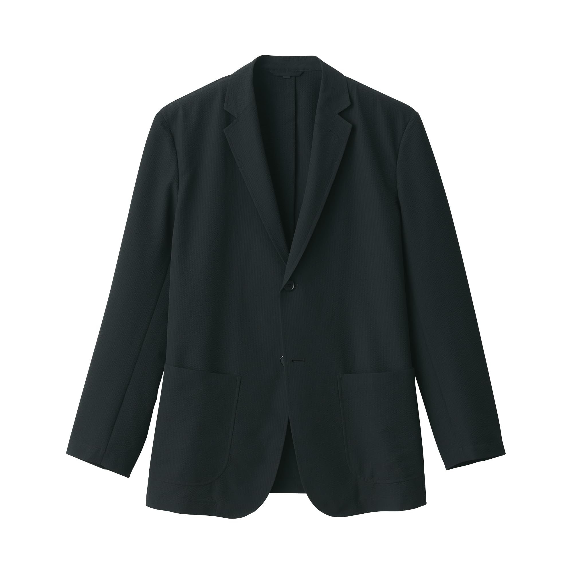 

Мужская куртка MUJI Дышащая эластичная футбольного размера AD0WNA5S, Черная, S, чёрный