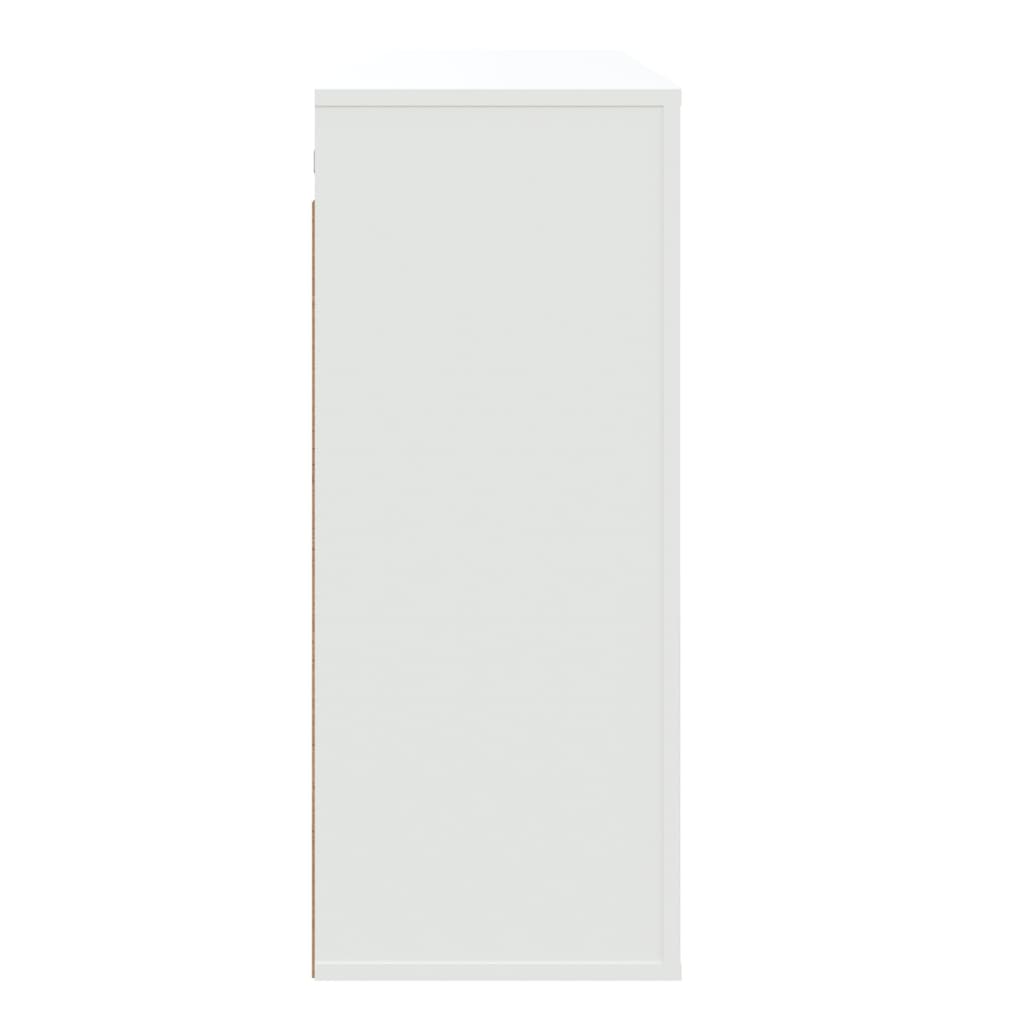 Vidaxl Szafka Ścienna, Biała, 80X33X80 Cm, Materiał Drewnopochodny