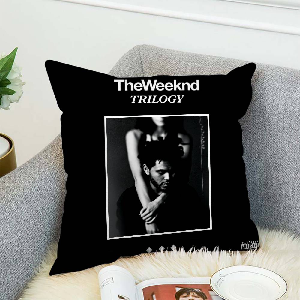 

T-The W-Weeknd Pillow Case Album Case Sofa Decorative Home Double-sided Printing Short Plush Cute Cushion Cover 12x12Inch