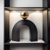 Modern Arch Sculpture, Nordic Abstract Art Figurine, Light Luxury Resin Statue for Living Room, Desktop & Office Shelf Decor
