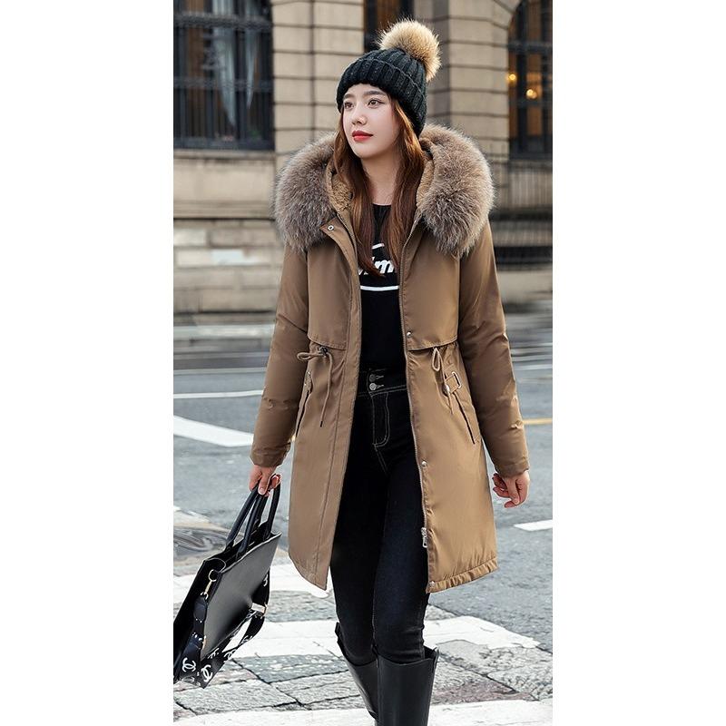 Cotton Jacket for Women Mid-length Thickened Winter Park Jacket