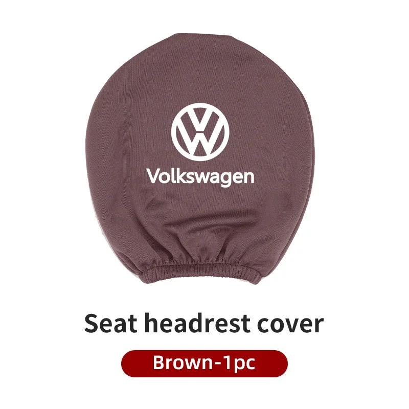 Hijk1 ·Car Seat Headrest Protective Cover Anti-Dirty Pillow Protector For VW Scirocco Jetta Beetle Golf Passat Polo Tiguan Sharan GTI