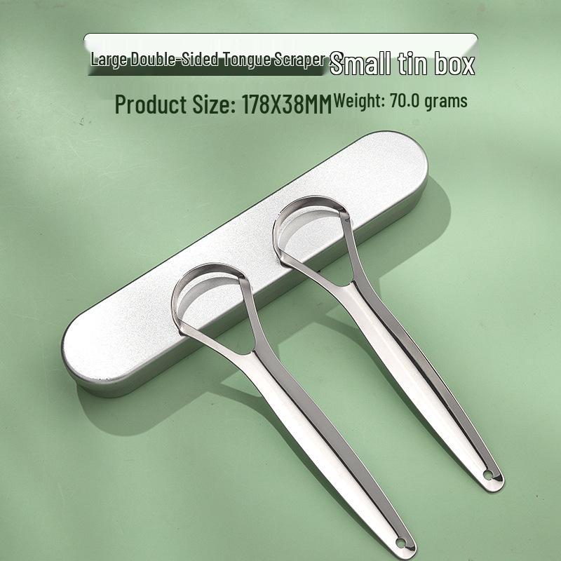 Stainless Steel Tongue Scraper & Coating Cleaner for Fresh Breath