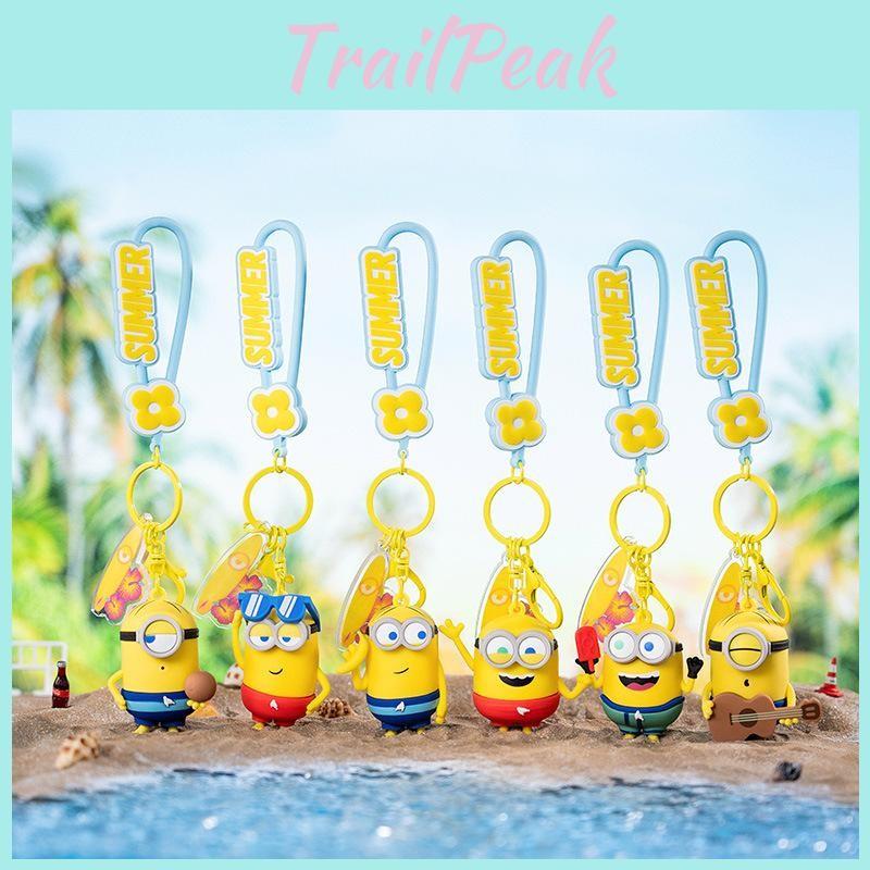 Minions Time Summer Keychain Pendant With Cartoon Characters For Bag Key And