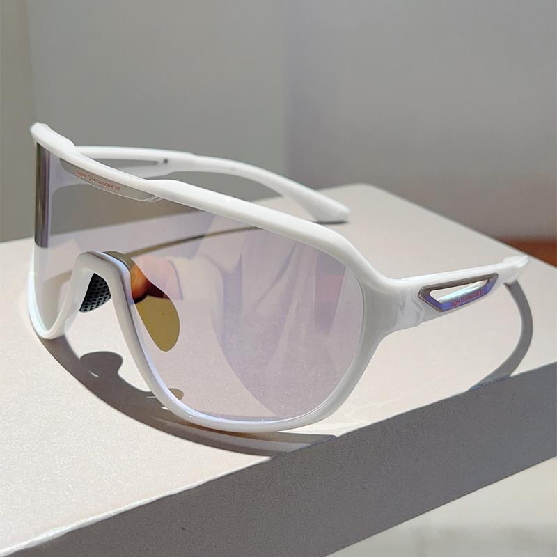 Oversized Sports Goggle Men  New Fashion Mirror Outdoor Cycling Sunglasses Women Fashion Anti-UV Protective Shades