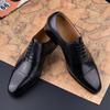 Fashion High Quality Handmade Mens Oxford Leather Shoes Inner Suture Genuine Leather Men Dress Shoes Business Formal Leather Shoes