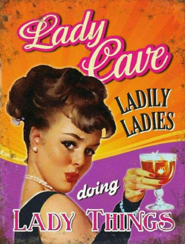 

Lady Cave vintage style metal sign man cave shed Home Decor plaqueAluminum 20x30cm（7.8x11.8inch）