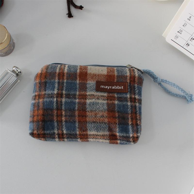 Artistic Retro Patterned Zero Wallet for Carrying Small Items  Mini Lipstick Storage Bag  Multi-functional Large-capacity Canvas Small Bag