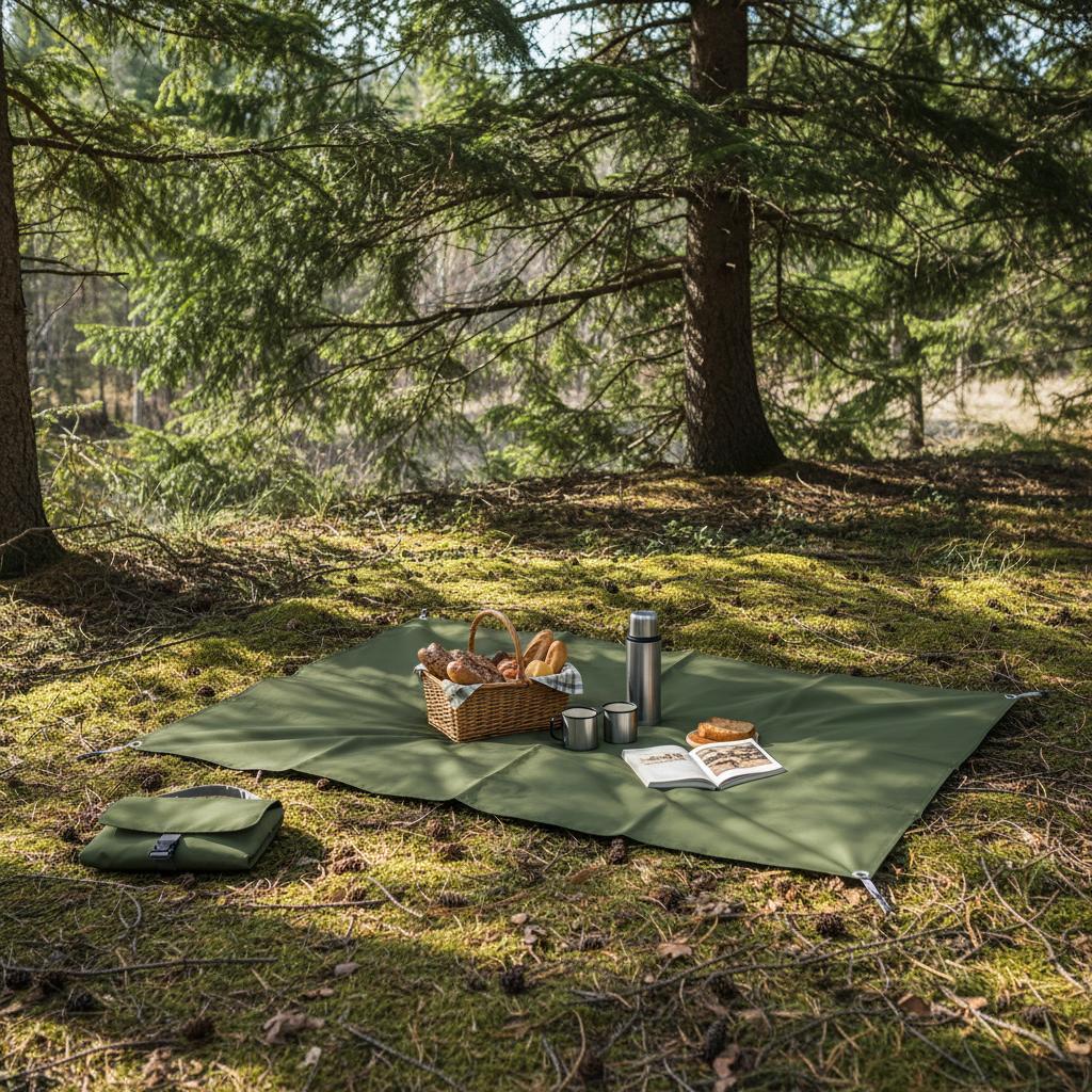 Mini Picnic Mat Portable Waterproof Moisture Proof Camping Mat for Outdoor Hiking Beach and Park Use