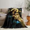 GUOYU Blanket Mary Throw Soft Flannel Throw Summer Blanket Lightweight Cozy Nap Blanket for Sofa Bed Travel