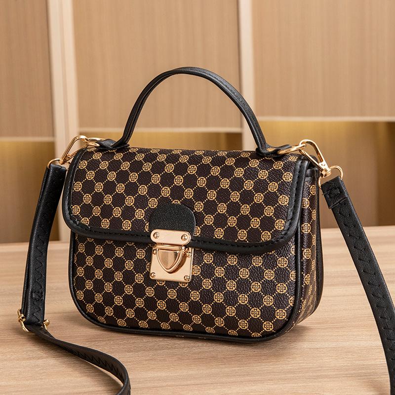 Bag Women's New Trendy Bag Women's Texture Versatile Messenger Bag Fashionable Retro Diamond Square Bag Women
